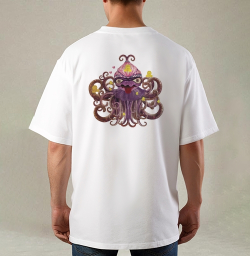 Фотография футболки Surreal Octopus / Сюрреалистичный осьминог дружелюбного хаоса трикстер