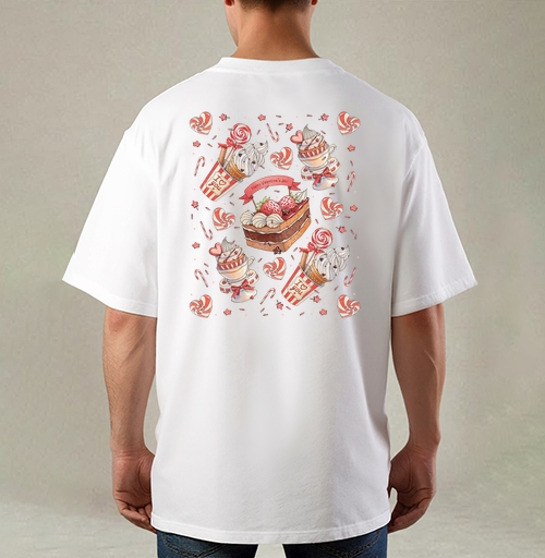 Фотография футболки Happy Valentines Day pattern / Паттерн ко Дню святого Валентина
