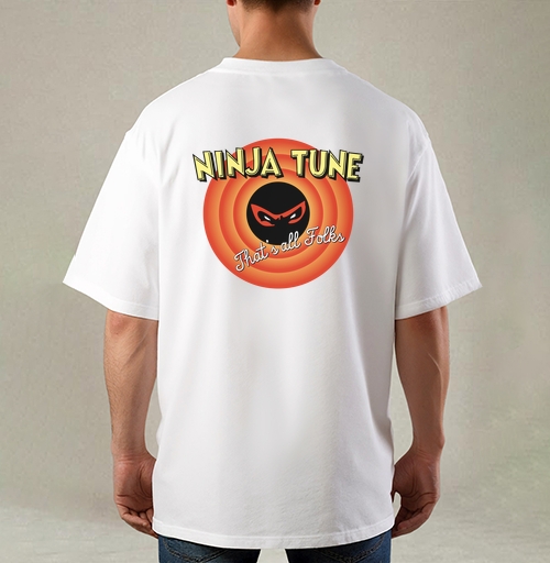 Фотография футболки Ретро-логотип Ninja Tune в стиле Looney Tunes