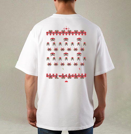 Фотография футболки Space invaders a la rus / Космические захватчики а-ля рус