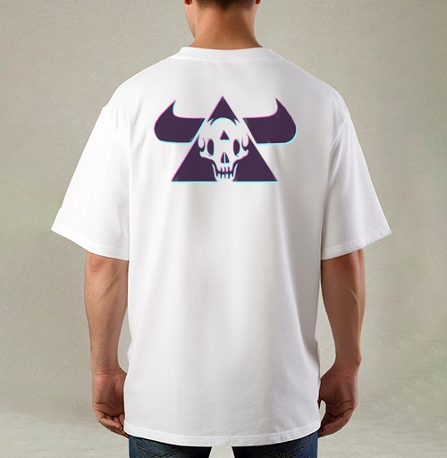 Фотография футболки TRIANGLE SKULL BULL / Череп быка в треугольнике