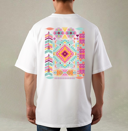 Фотография футболки Trendy tribal ornament