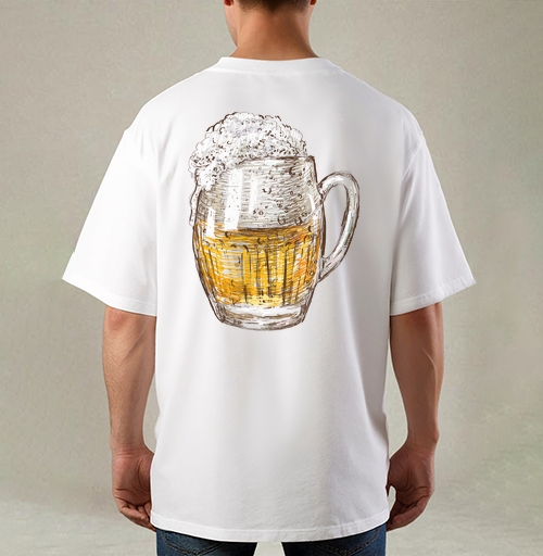 Фотография футболки Янтарная кружка пива Beer Time