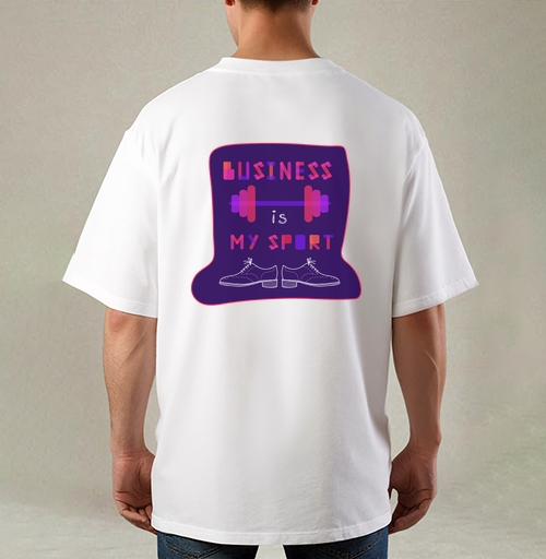 Фотография футболки Typographic composition , Busines is my sport / Шрифтовая композиция, Бизнес – мой спорт