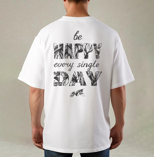 Фотография футболки Be happy every single day / Счастье каждый день