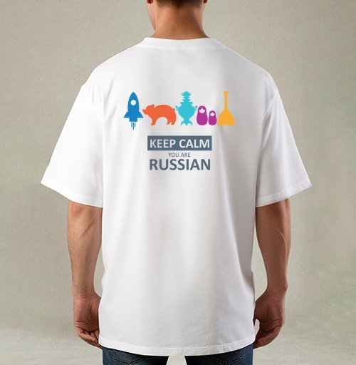 Фотография футболки Минималистичный постер Keep Calm You Are Russian