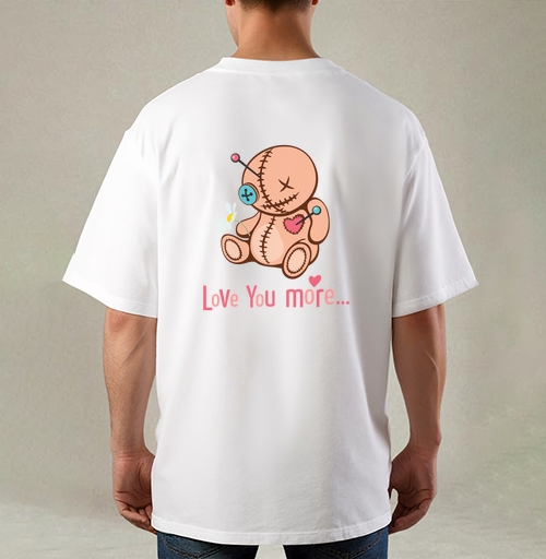 Фотография футболки Симпатичная кукла-талисман «Love You More»