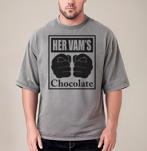 Фотография футболки Сила кулаков мощность шоколада HERVAMS Chocolate
