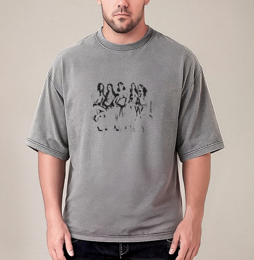 Фотография футболки Женские силуэты чёрно белая гармония позы тела