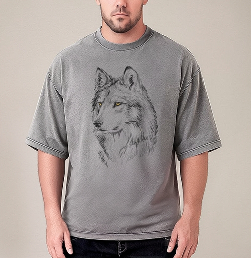 Фотография футболки Волк - Принтериум