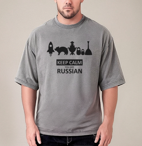 Фотография футболки Минималистичный постер Keep Calm You Are Russian