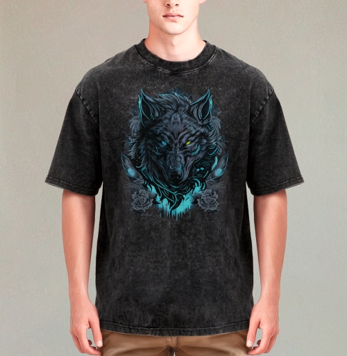Фотография футболки Брутальный волк