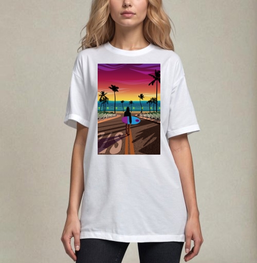 Фотография футболки Мечты о Калифорнии