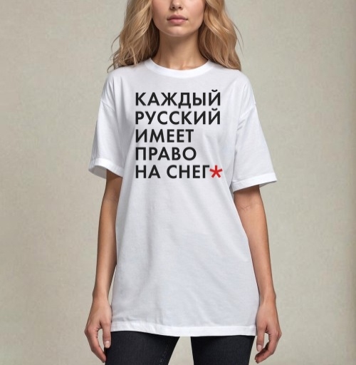 Фотография футболки Снежность