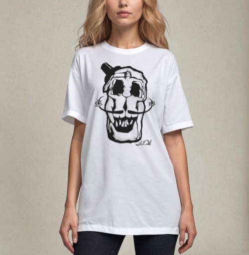 Фотография футболки Dali Skull