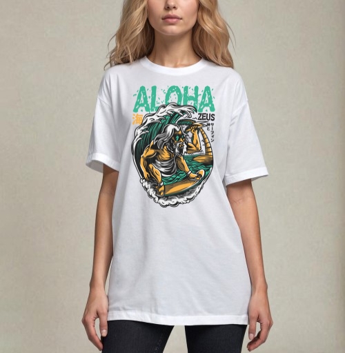 Фотография футболки Aloha Zeus / Алоха Зевс
