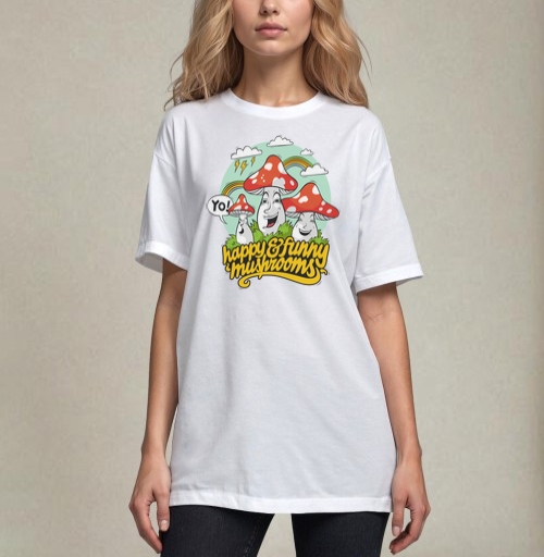 Фотография футболки Funny Mushrooms
