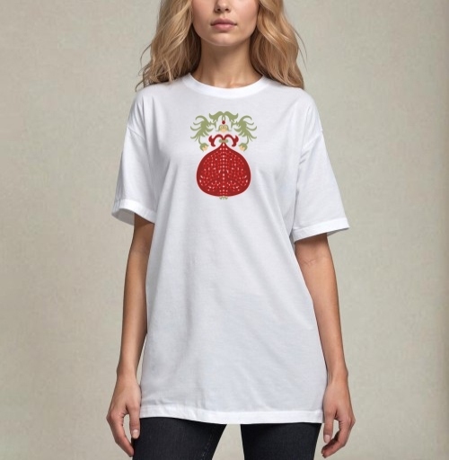 Фотография футболки Royal Pomegranate Fruit Ornament / Королевский гранат декоративный элемент узора