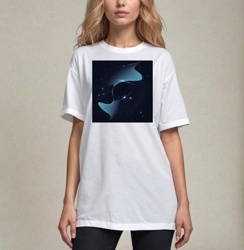 Фотография футболки Космическая музыка.