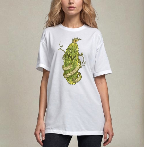 Фотография футболки F#ck Pumpkin... Got Cucumber? / Нафиг тыкву... Огурец есть?