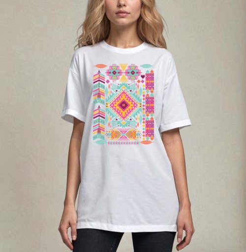 Фотография футболки Trendy tribal ornament