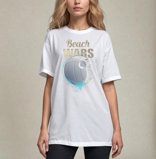 Фотография футболки Футболка Beach Wars с волейбольным дизайном
