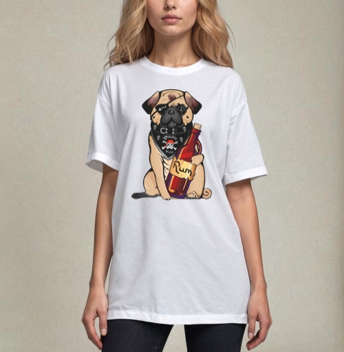 Фотография футболки Pirate pug