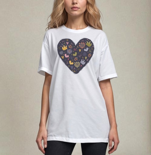 Фотография футболки Весеннее сердце