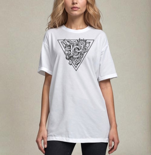 Фотография футболки Творческий Панк-Дизайн «Free» – Символ Свободы и Бунта