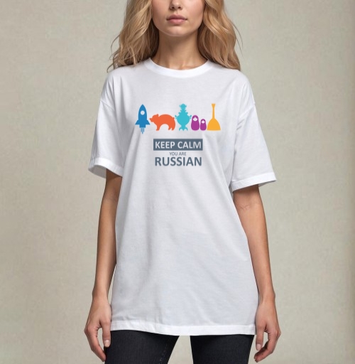 Фотография футболки Минималистичный постер Keep Calm You Are Russian