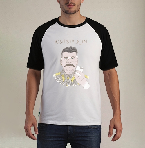 Фотография футболки Ироничный портрет iOSif STYLE_IN в стиле ретро