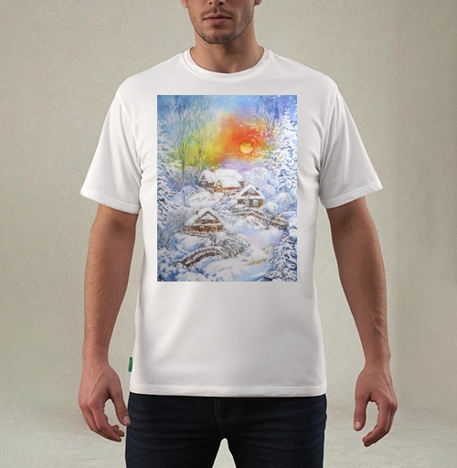 Фотография футболки Снежная зима