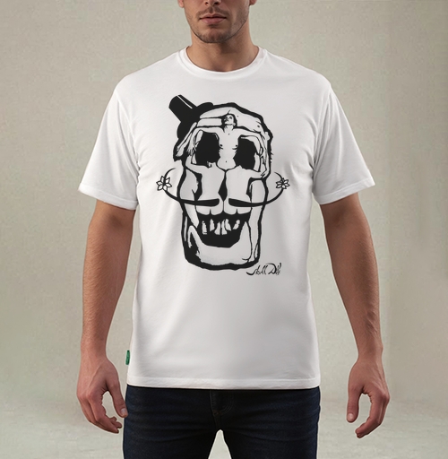 Фотография футболки Dali Skull
