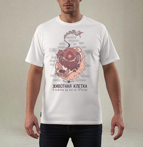 Фотография футболки Животная клетка в ретро