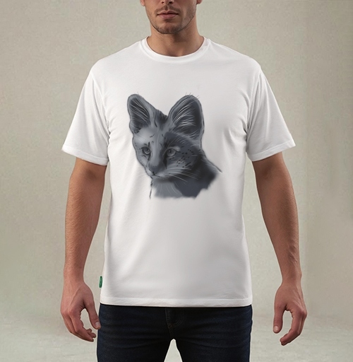 Фотография футболки Дикий кот