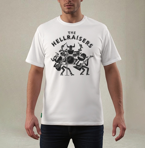Фотография футболки The Hellraisers / Нарушители спокойствия играют монстры рок музыканты