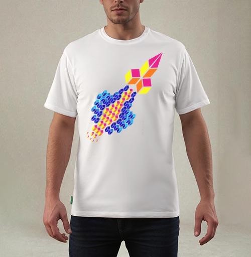 Фотография футболки Simply rocket (Ракета)