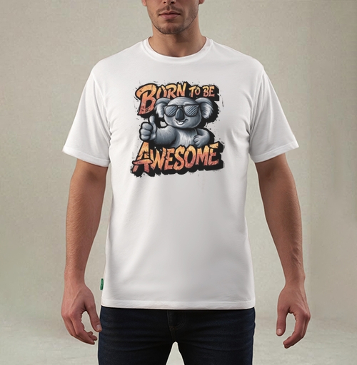 Фотография футболки Футболка с коалой Born to Be Awesome