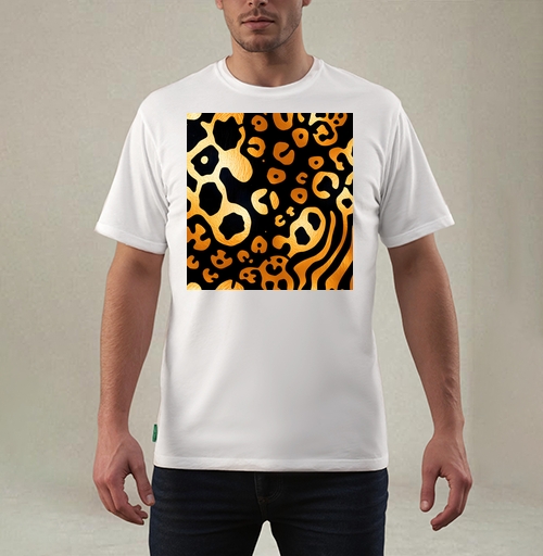 Фотография футболки Golden Leopard Pattern / Золотой леопардовый узор для вашего дома