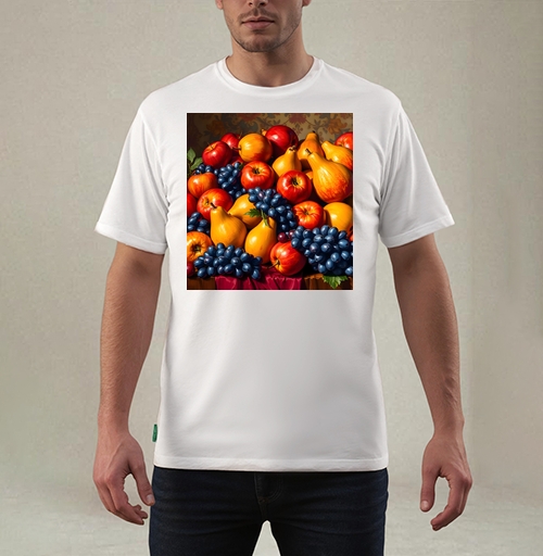 Фотография футболки Спелые яблоки груши Натюрморт Still Life натюрморт для кухни подарок