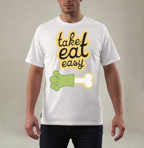 Фотография футболки take eat easy 4 / Ешь легко 4