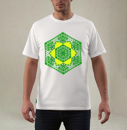 Фотография футболки YARA ART Kaleidoscope / Калейдоскоп YARA ART