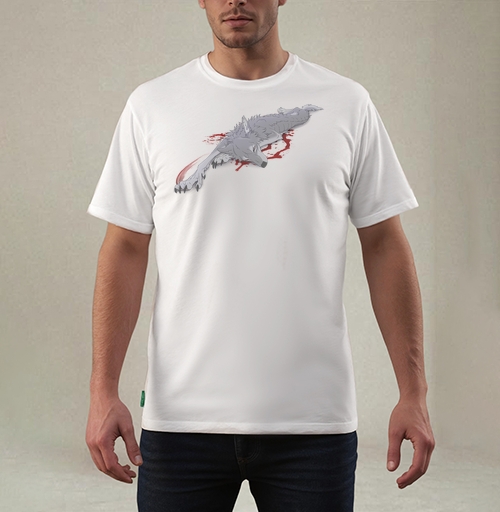 Фотография футболки sick wolf / Изможденный волк