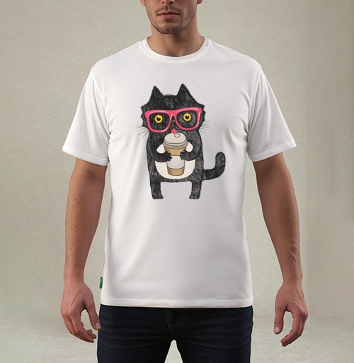 Фотография футболки Coffee-cat