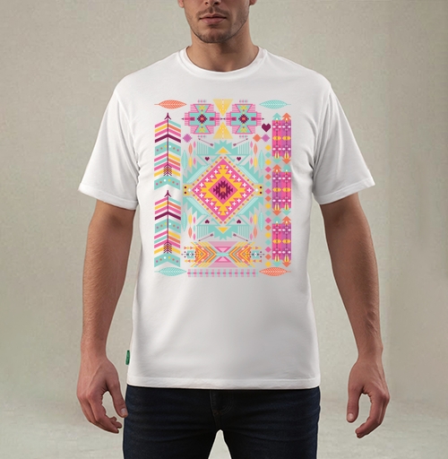 Фотография футболки Trendy tribal ornament