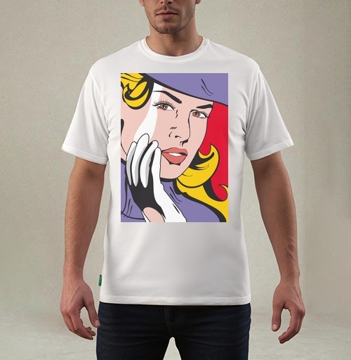 Фотография футболки Стильный постер в духе поп-арт с выразительной женщиной