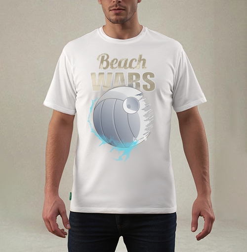 Фотография футболки Футболка Beach Wars с волейбольным дизайном