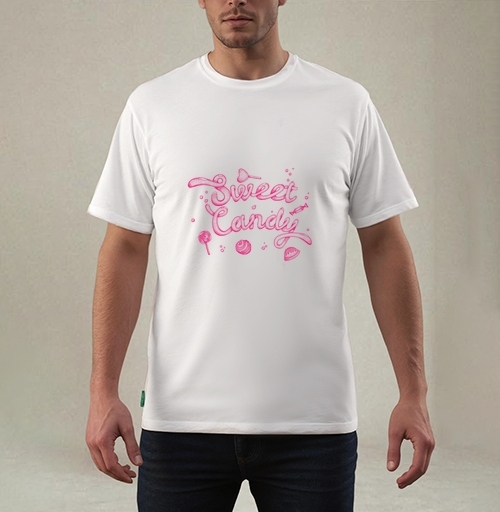 Фотография футболки Sweet Candy Pink / Сладкий конфетно-розовый