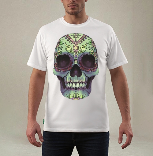 Фотография футболки Sugar Skull / Сахарный череп