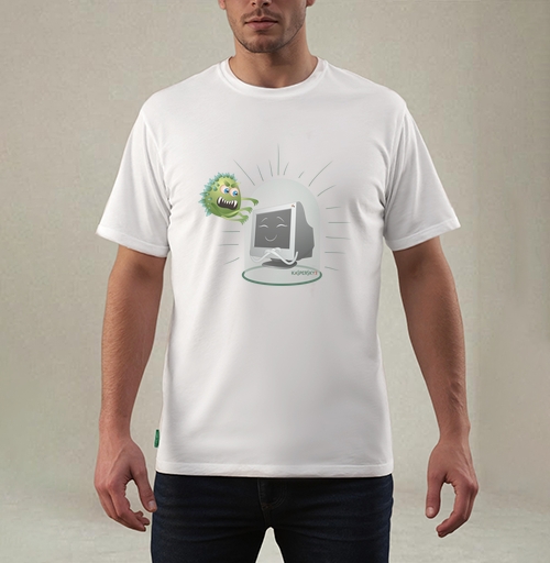 Фотография футболки Антивирусная защита компьютера с Kaspersky
